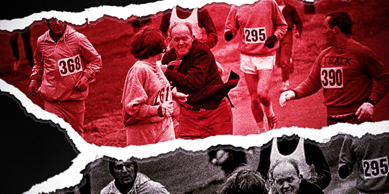 Kathrine Switzer and Jock Semple