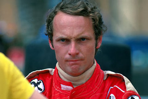 Niki Lauda staring far into the void