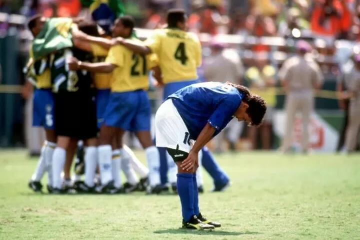 Roberto Baggio, the man who died standing. Italian chokers