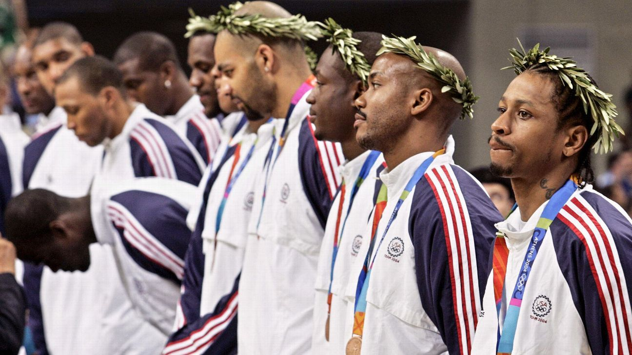 Iverson and Team USA at the Athens Olympics