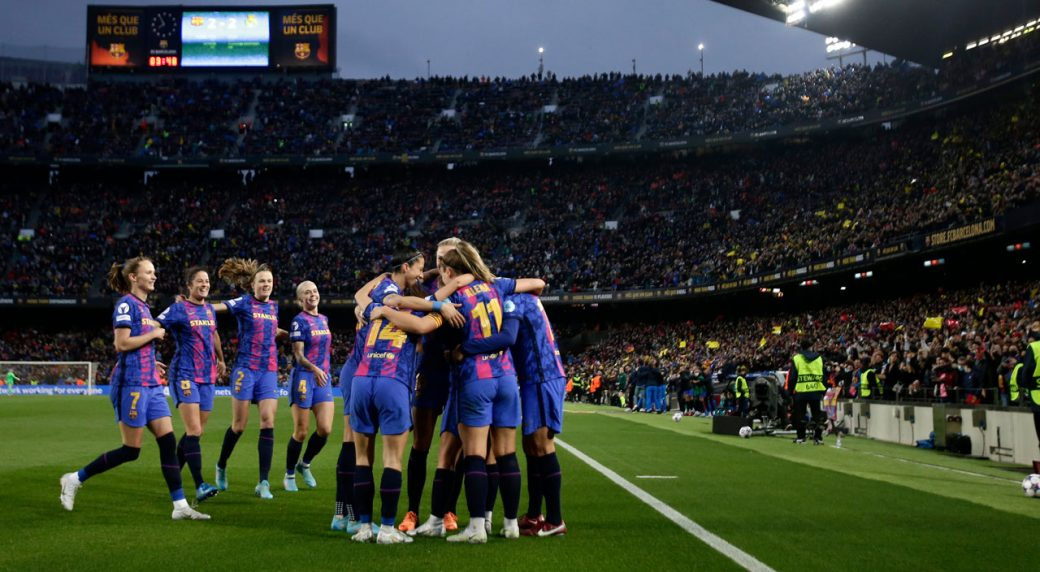 Barcelona record breaking attendance at the Camp Nou