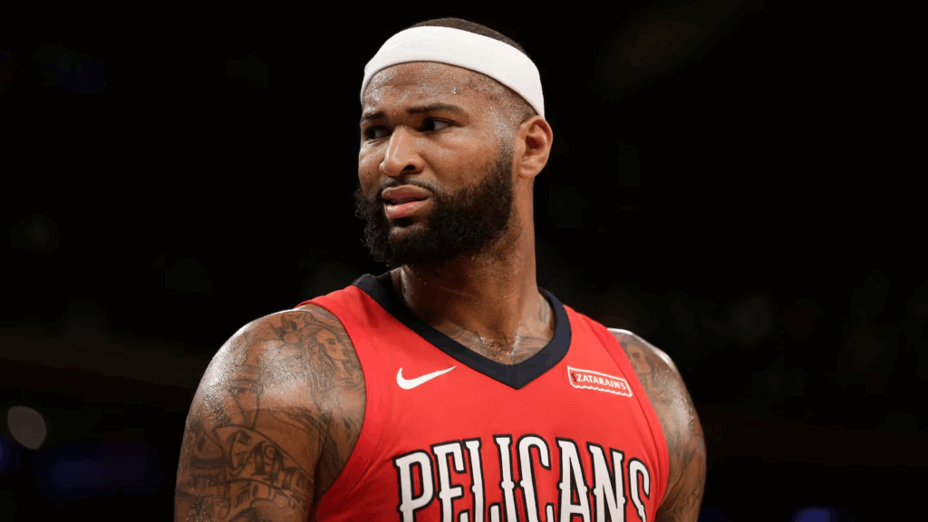 DeMarcus Cousins featuring for the New Orleans Pelicans
