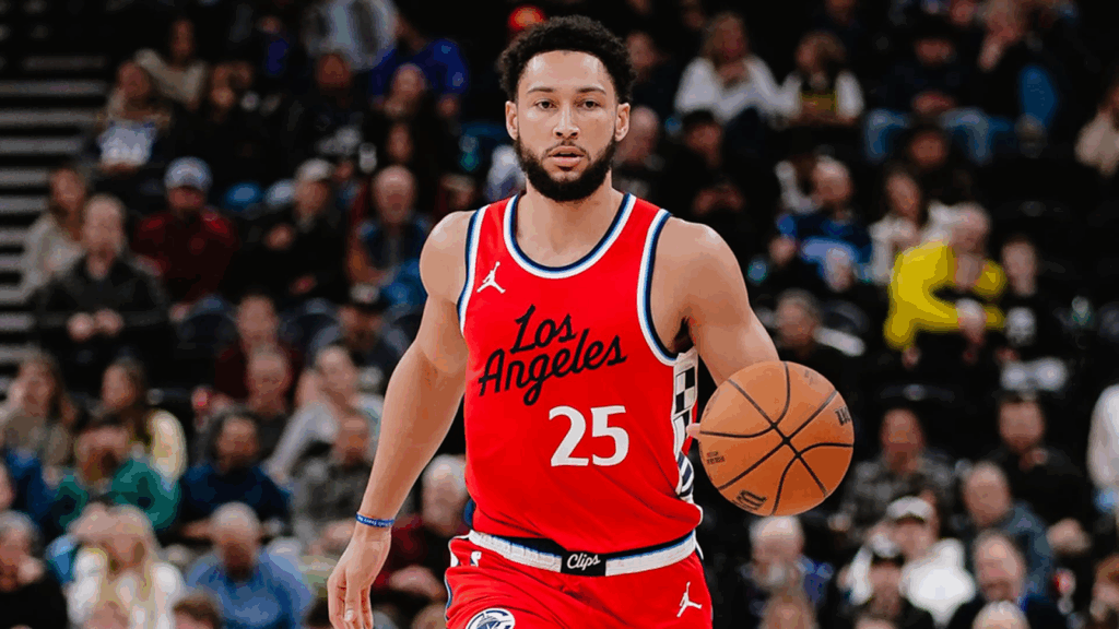 Ben Simmons featuring for the Los Angeles Clippers