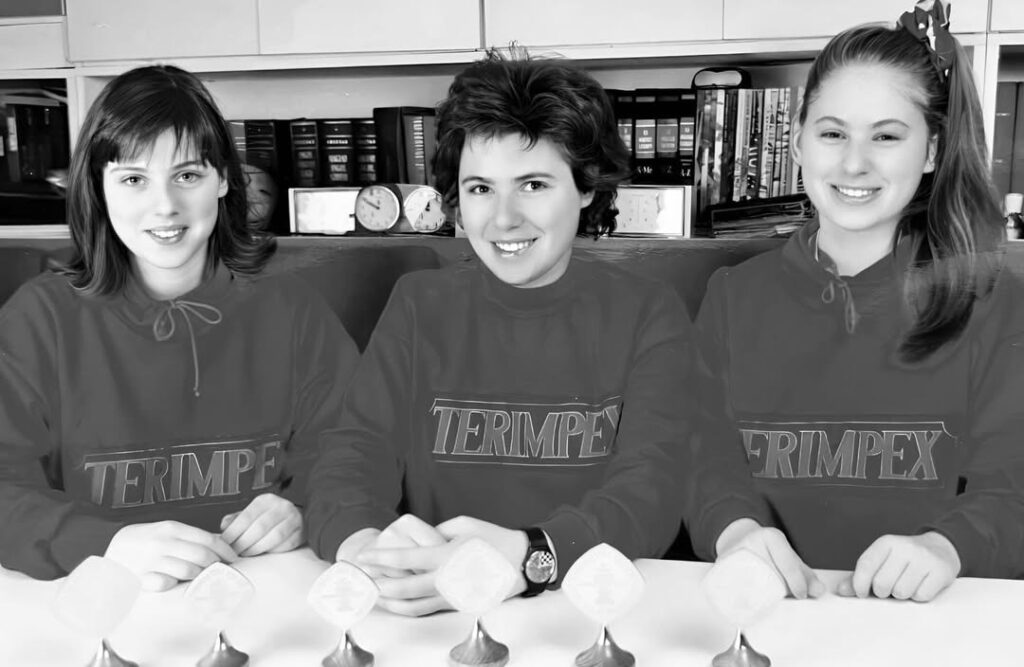 The Polgar sisters before the chess Olympiad in 1988