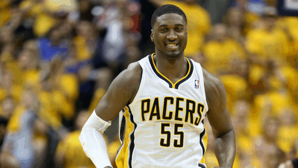Roy Hibbert featuring for the Indiana Pacers