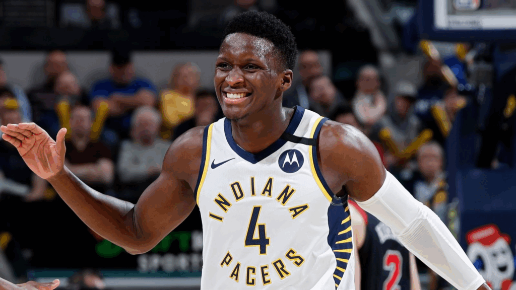 Victor Oladipo featuring for the Indiana Pacers
