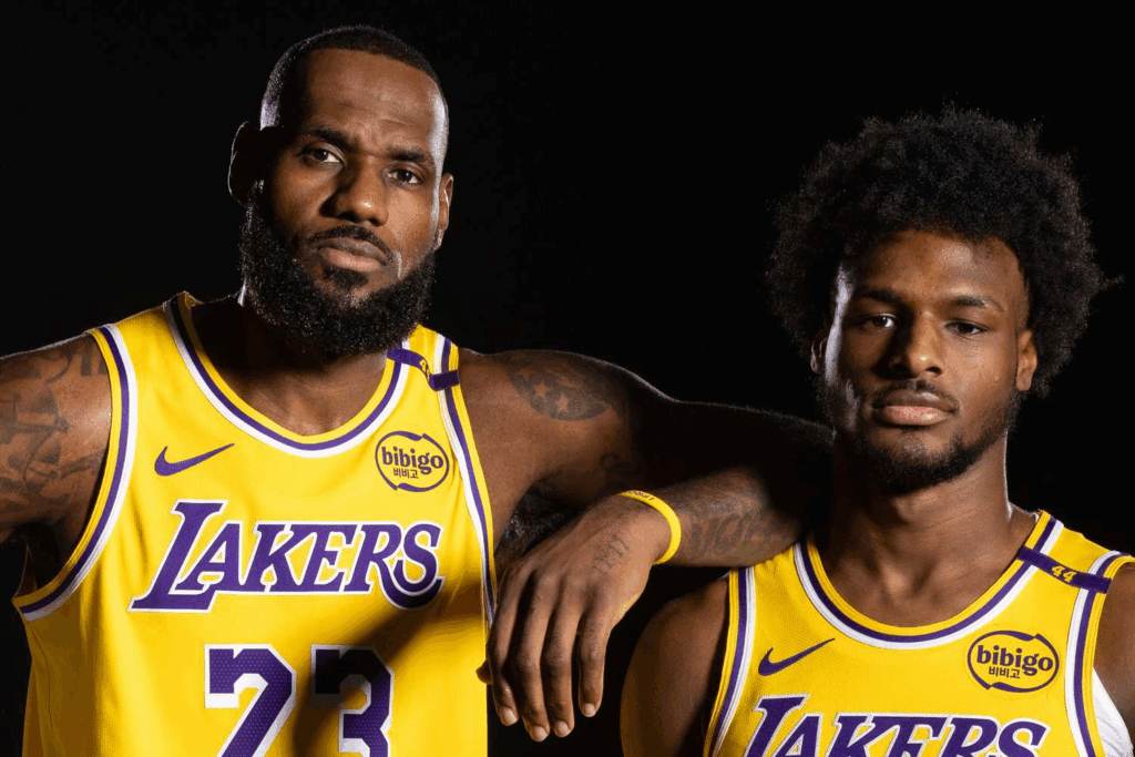 LeBron James and Bronny James