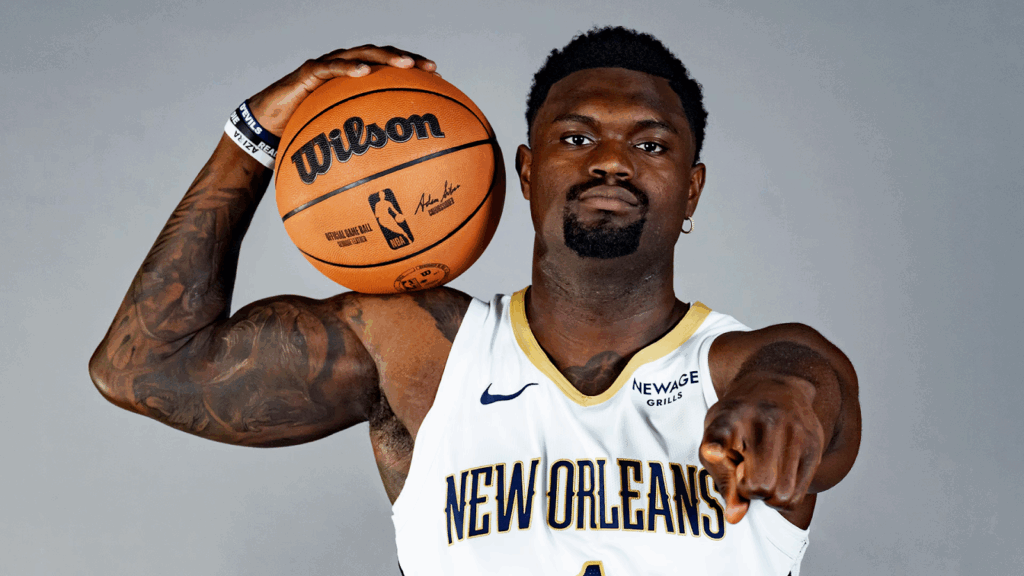 Zion Williamson media day with the Pelicans