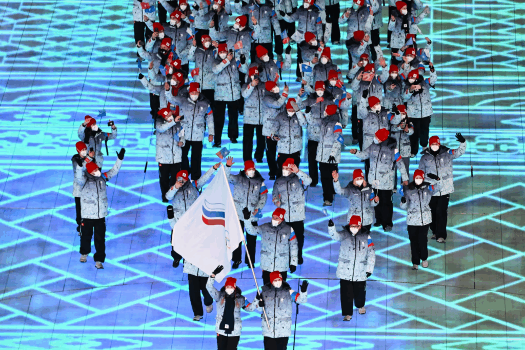 Russian athletes compete as Individual Neutral Athletes (AIN) at the 2026 Milano Cortina Olympics.