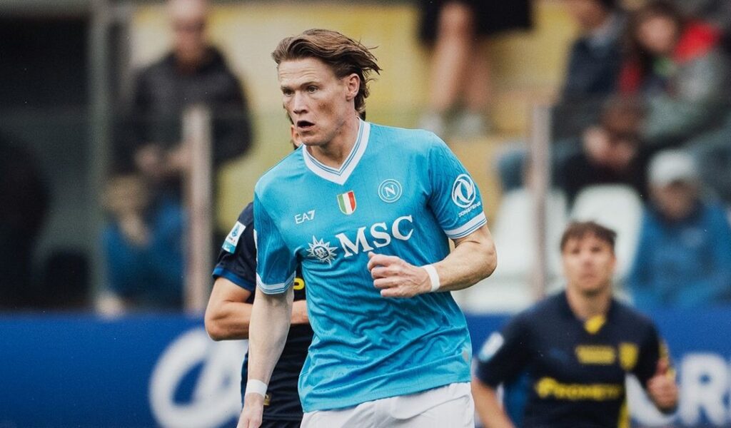 McTominay in action for Napoli