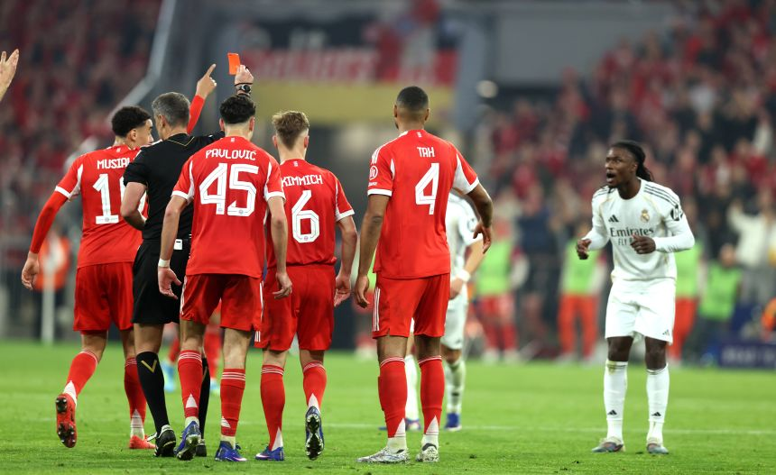 Camavinga red card against Bayern Munich