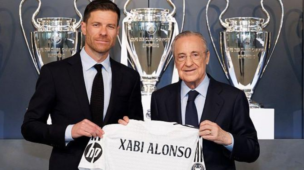 Florentino Perez unveils Xabi Alonso
