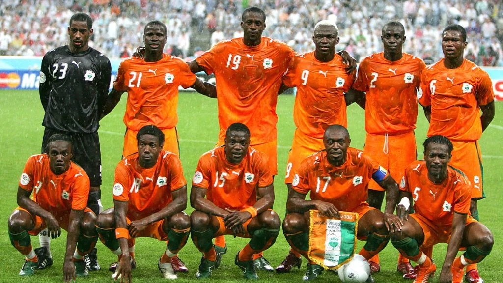 Côte d’Ivoire before a World Cup game