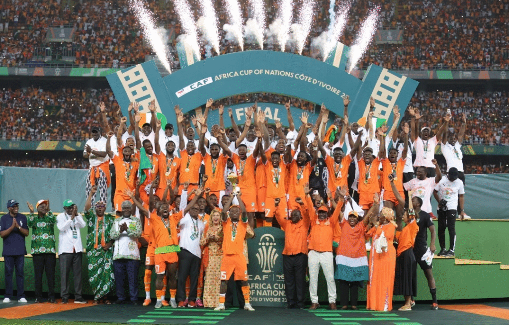 Côte d’Ivoire celebrates winning the AFCON for the second time