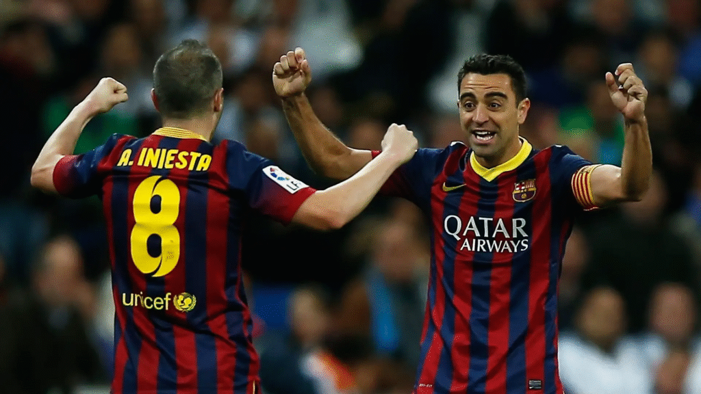 Andres Iniesta and Xavi Hernandez