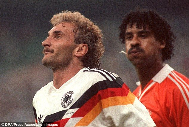 Frank Rijkaard spitting at the back of Rudi Voller's head
