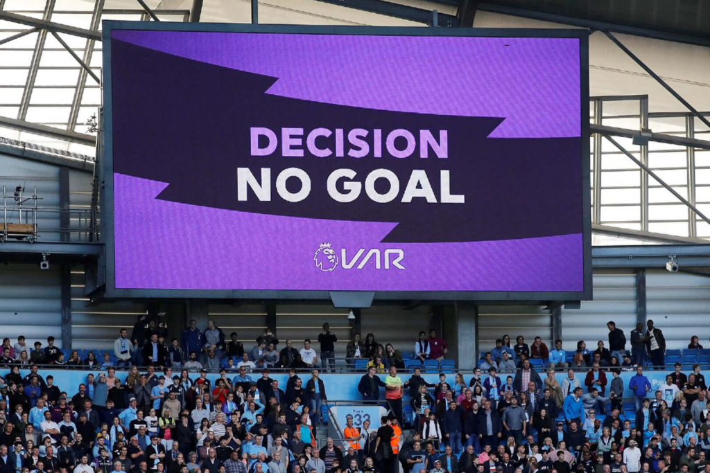 VAR overrule goal in Premier League game