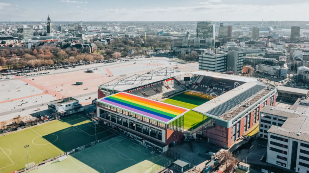 Aerial view of the Millerntor-Stadion