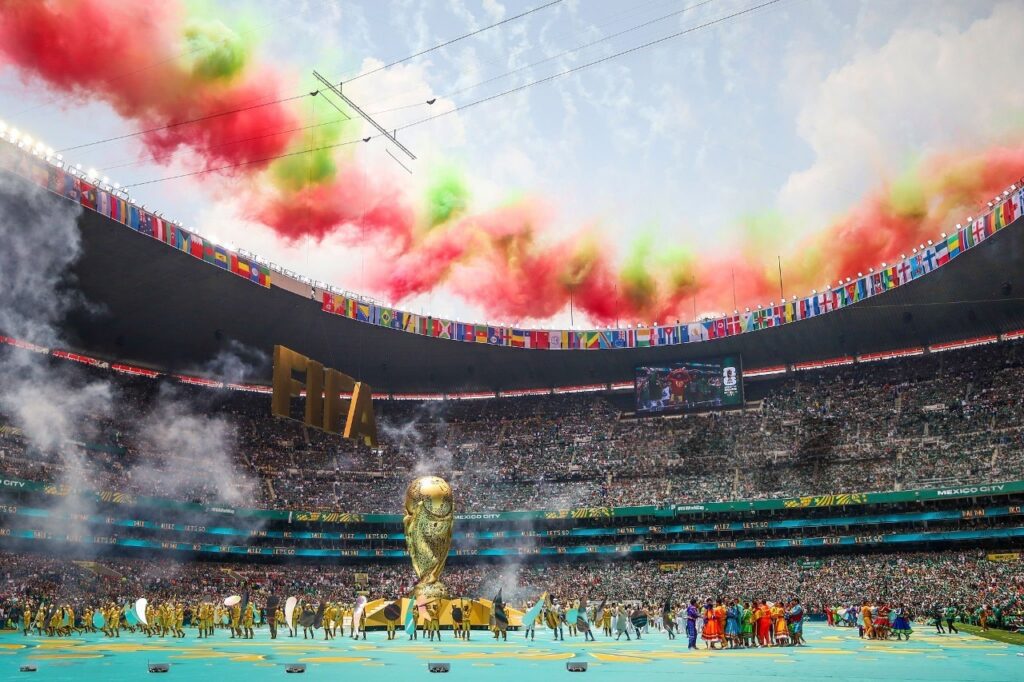 glowing scenes at the  2026 World Cup opening ceremony in Mexico