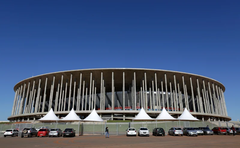 The Mane Garrincha Stadium in Brasilia, Brazil now been used as a parking lot 