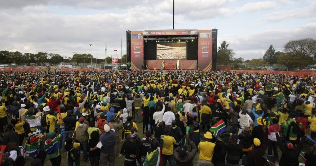 South Africans at a Pre World Cup party in 2010.