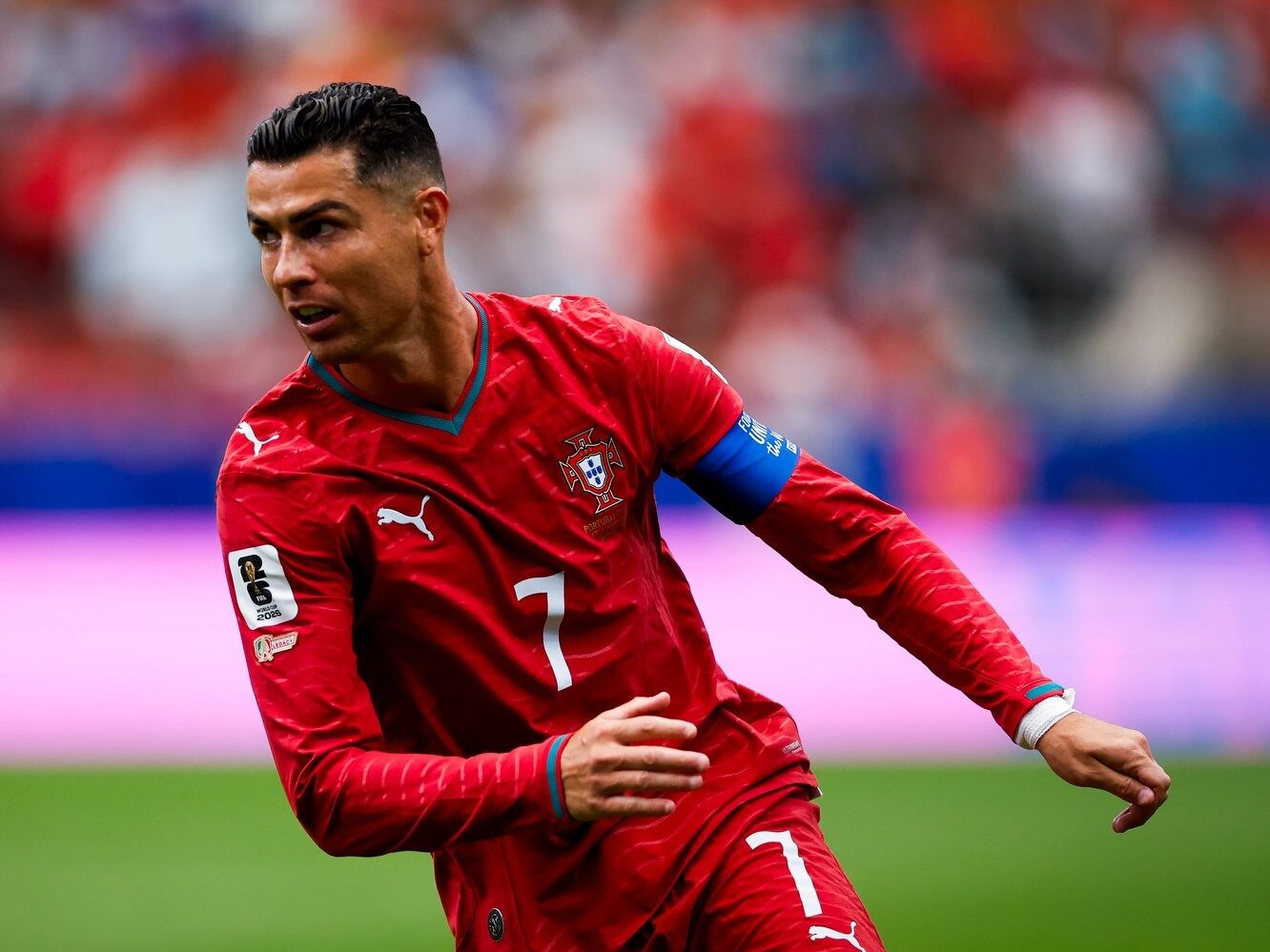 Cristiano Ronaldo featuring for Portugal at the 2026 World Cup