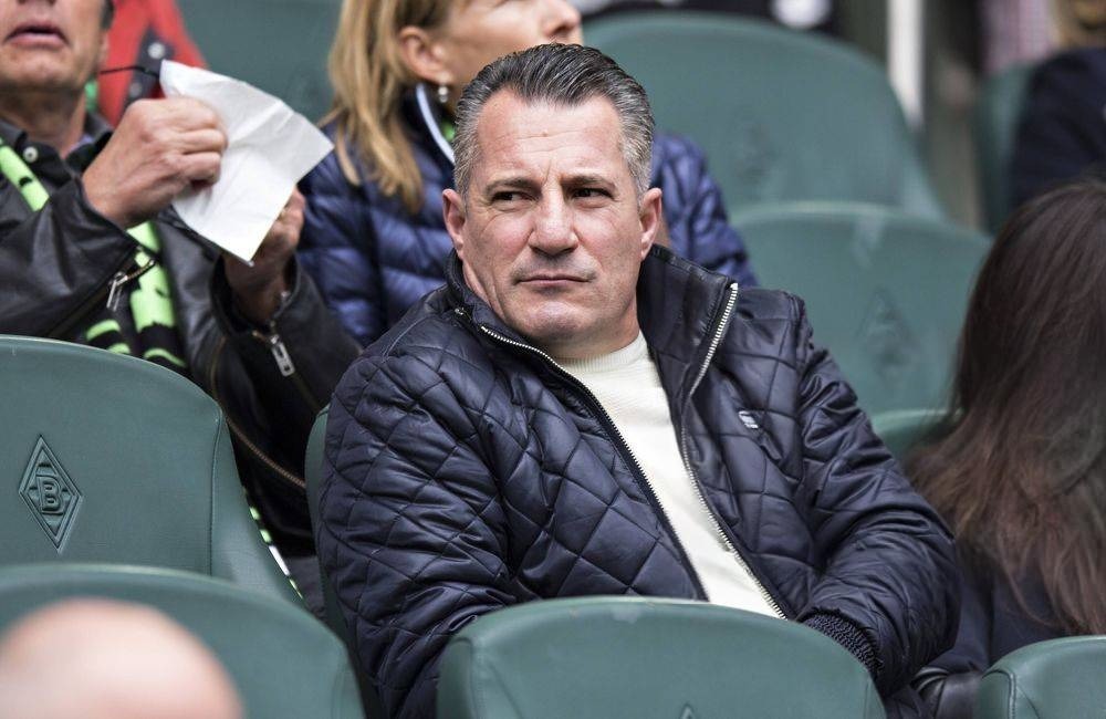 Granit Xhaka's Dad Ragip watching his son during a match.