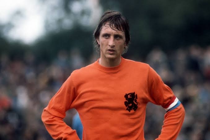 Johan Cruyff in action for the Netherlands