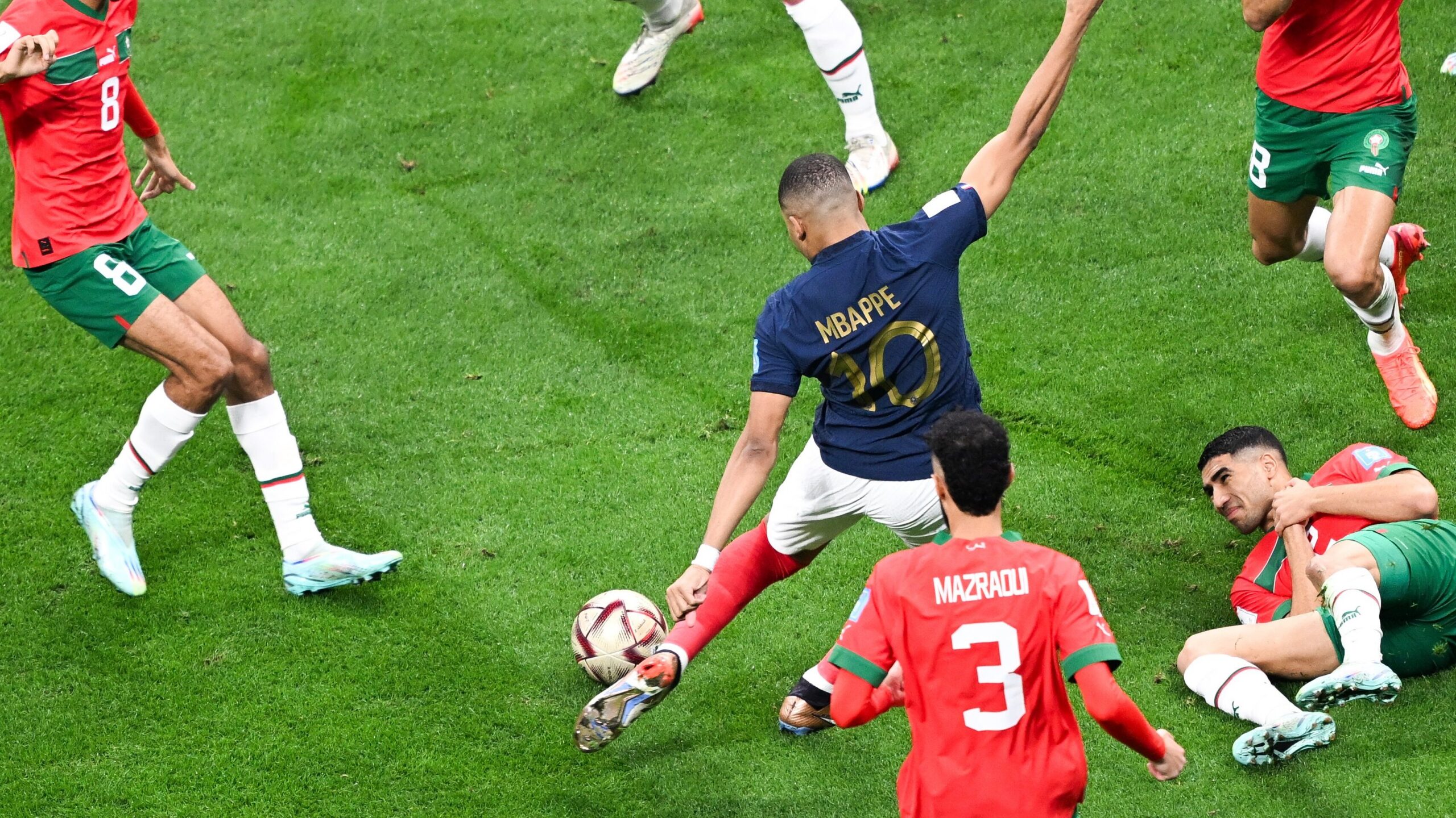 Mbappe vs Morcco, Qatar 2022