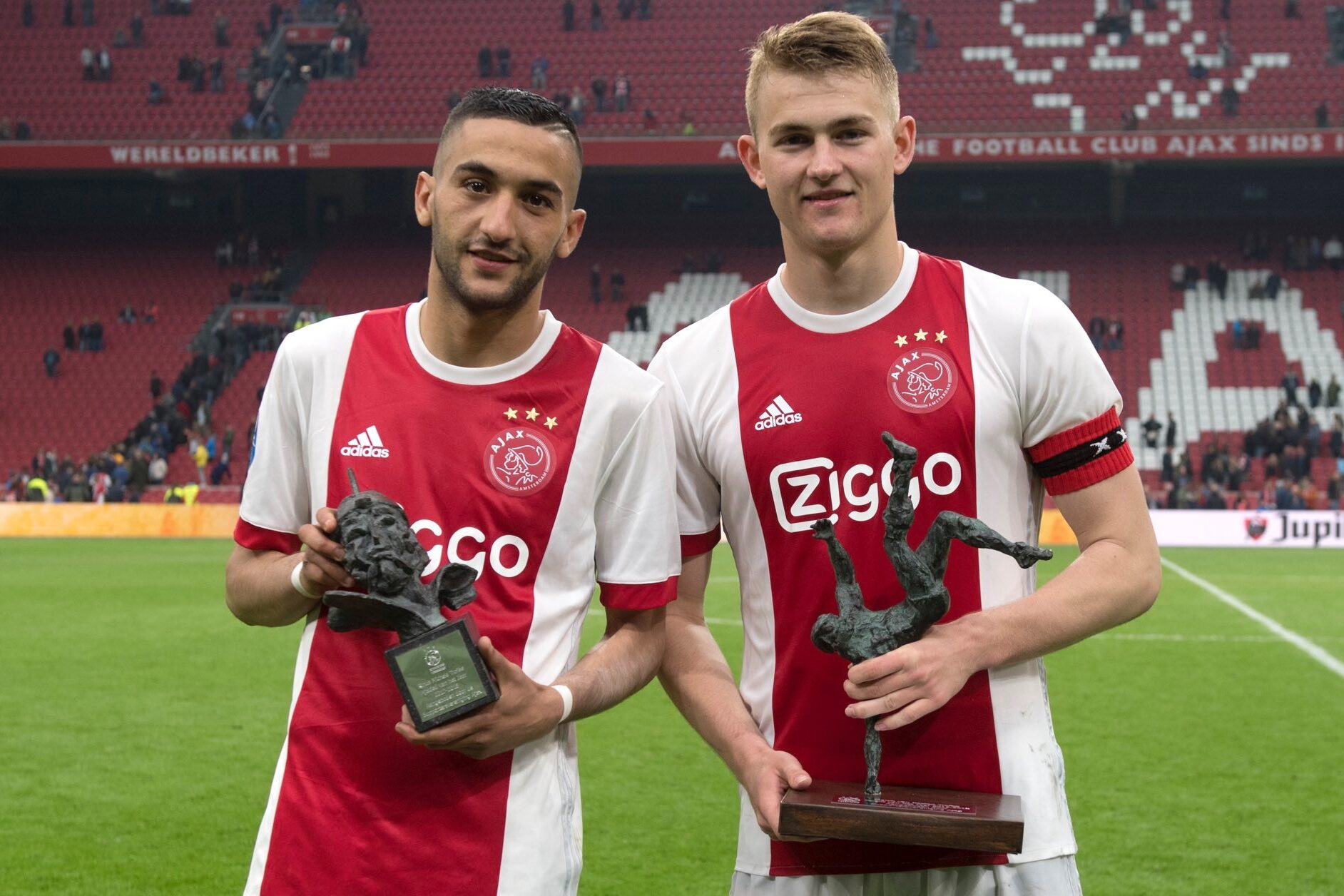 Hakim Ziyech and Matthijs De Ligt for Ajax