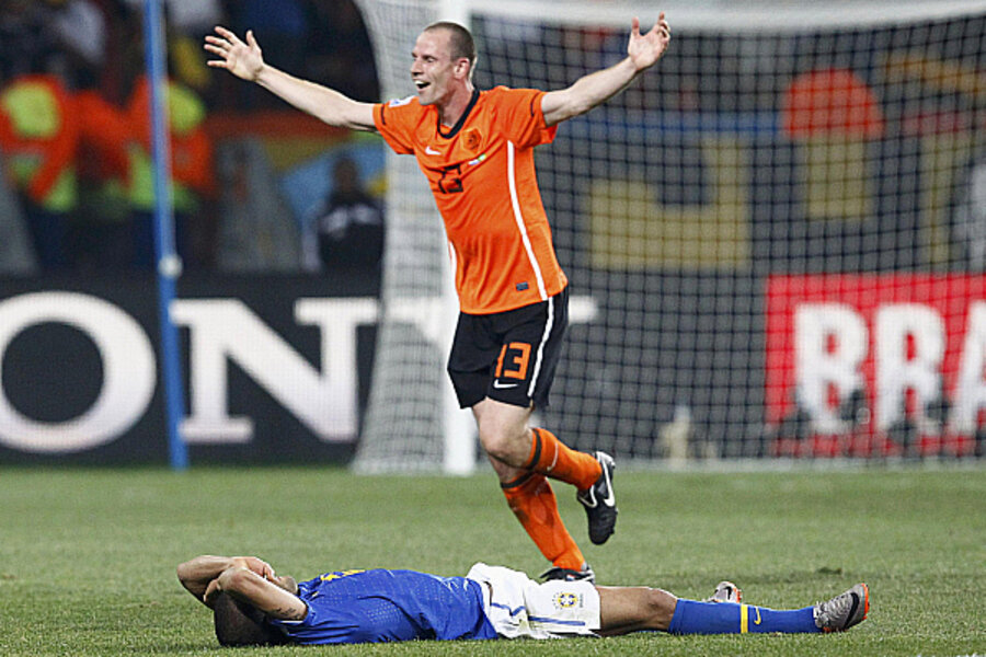 Brzil eliminated by the Netherlands in the quarter-final of the 2006 FIFA World Cup