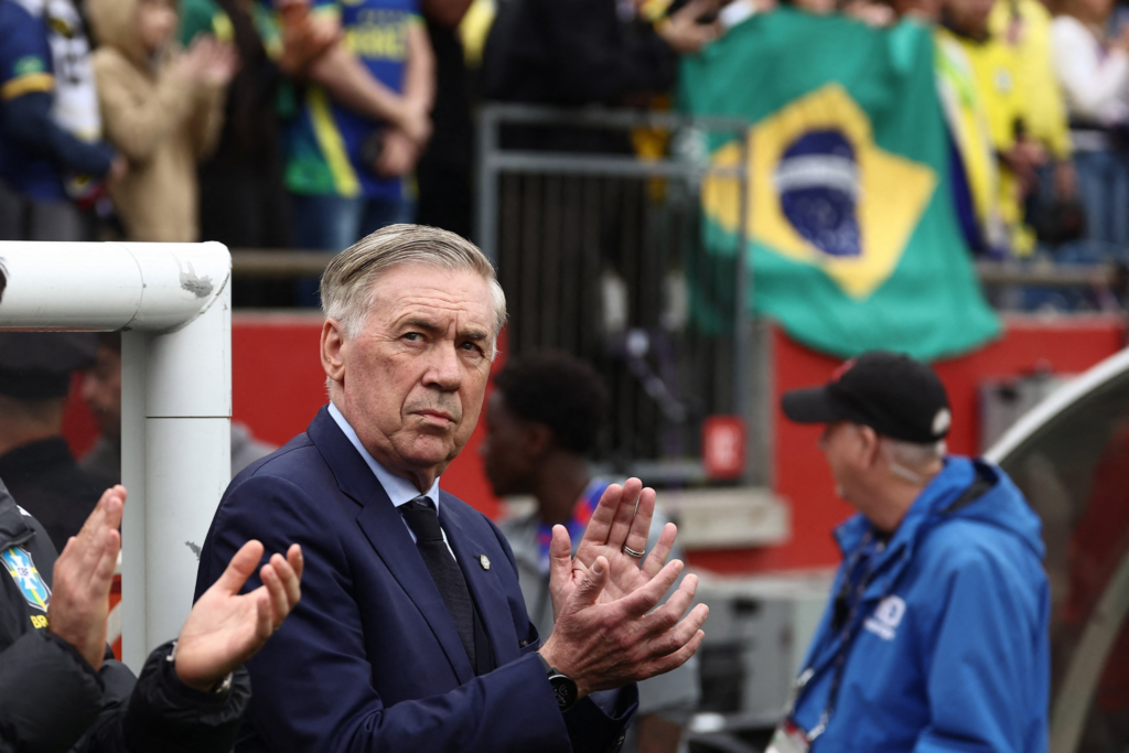 Carlo Ancelotti as head coach of Brazil's football national team.