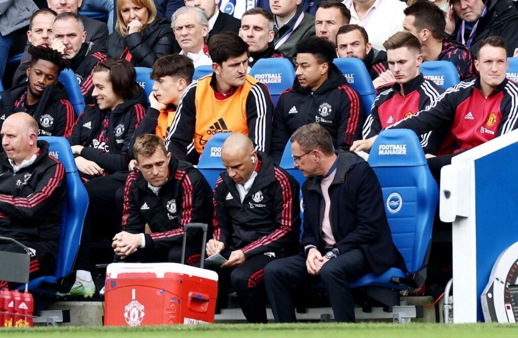 Lingard's continued absence from the starting lineup was pictured in this game against Brighton under Interim coach Ralf Ragnick