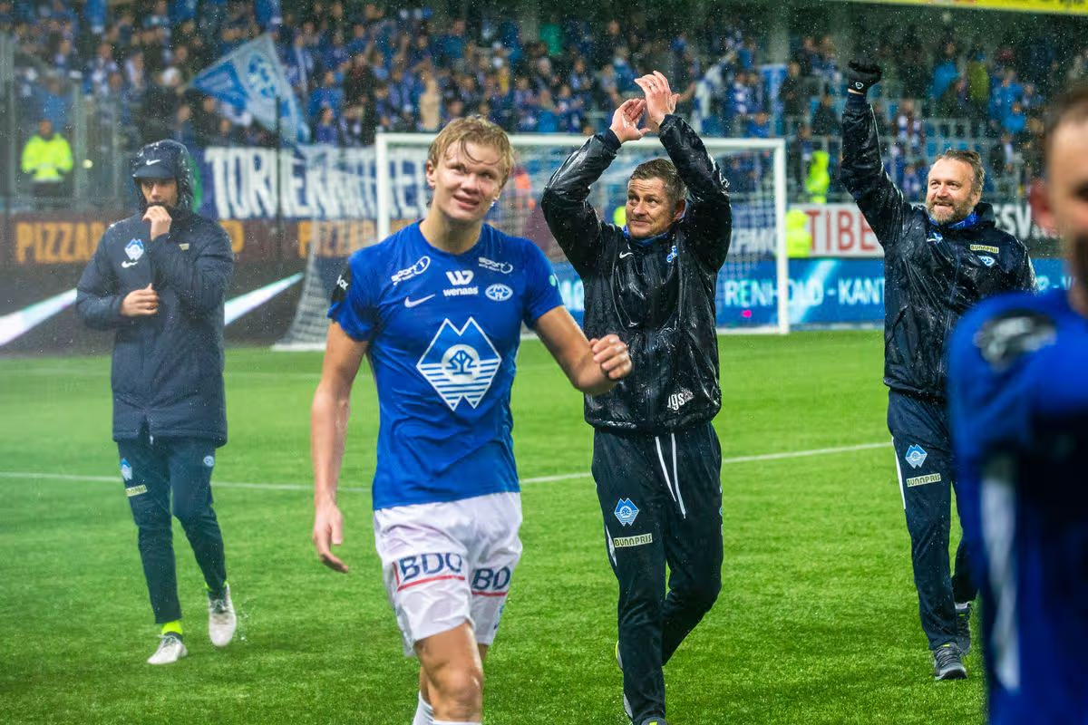 Erling Haaland and Ole Gunnar Solskjær  at FL Molde.