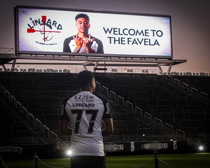 Jesse Lingard getting unveiled for Corinthians in Brazil